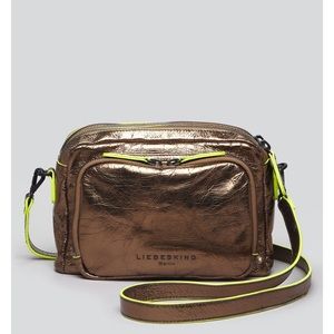 LIEBESKIND BERLIN METALLIC BRONZE LEATHER PURSE